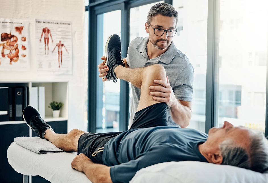 Physiotherapie am Knie