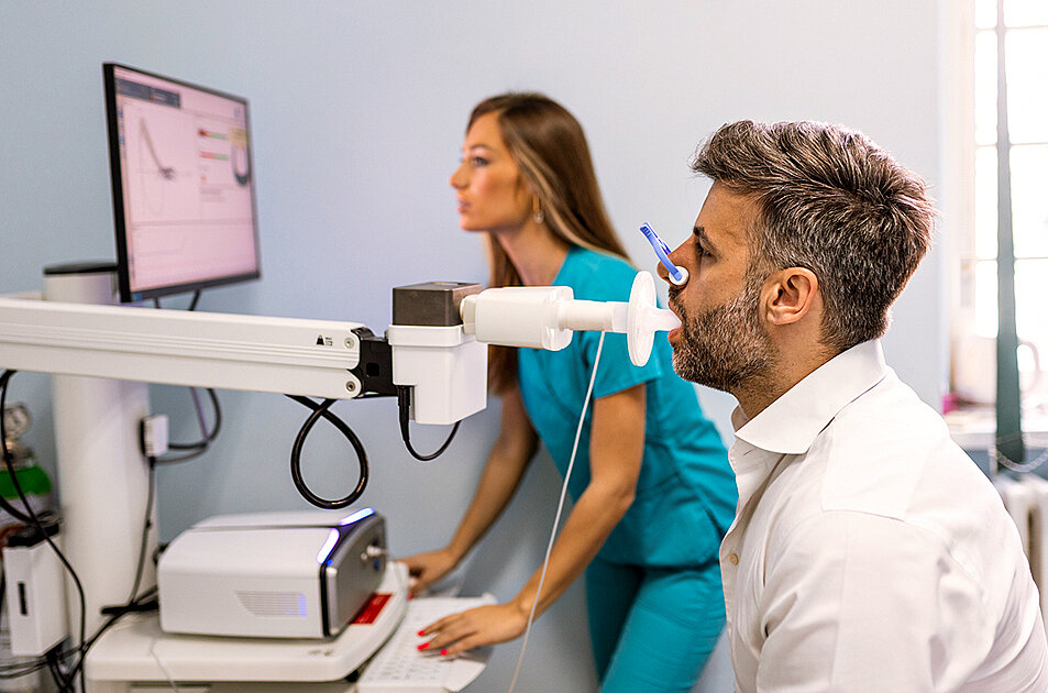 Eine Behandlung einer Atemwegserkrankung